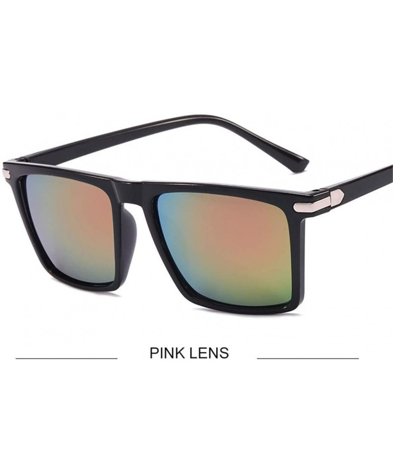 Oversized Fashion Men Cool Square Sunglasses Driving UV Protection Sun Glasses Women - C5 - CE194O3XCLR $19.88