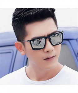 Oversized Fashion Men Cool Square Sunglasses Driving UV Protection Sun Glasses Women - C5 - CE194O3XCLR $19.88