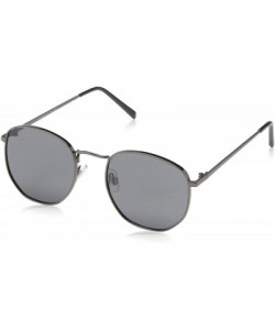 Round Mercenary Round Sunglasses - Gunmetal - C118W0L88L8 $15.00