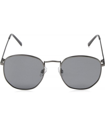 Round Mercenary Round Sunglasses - Gunmetal - C118W0L88L8 $15.00