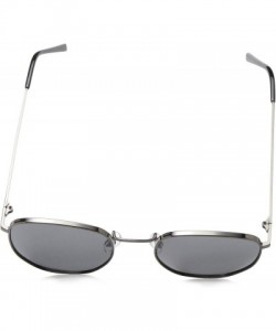 Round Mercenary Round Sunglasses - Gunmetal - C118W0L88L8 $15.00