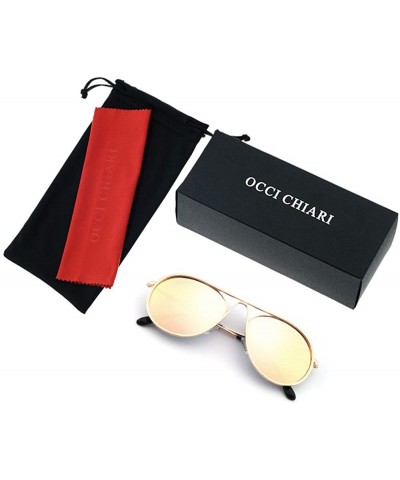 Aviator Sunglasses Rectangular Unbreakable - Gold/Sun Yellow - CS18EYOYWZ7 $14.84