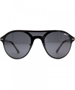 Oval p691 Trendy Oval Polarized - for Womens 100% UV PROTECTION - Black-black - CA192TGUMXK $23.30