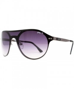 Oval p691 Trendy Oval Polarized - for Womens 100% UV PROTECTION - Black-black - CA192TGUMXK $43.69
