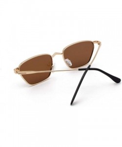Wrap Metal Full Glasses Frame - Polarized Sunglasses Mirrored Lens Fashion Goggle Eyewear For Women Men Unisex Adults - C2196...