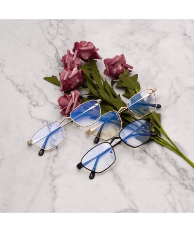 Wrap Metal Full Glasses Frame - Polarized Sunglasses Mirrored Lens Fashion Goggle Eyewear For Women Men Unisex Adults - C2196...