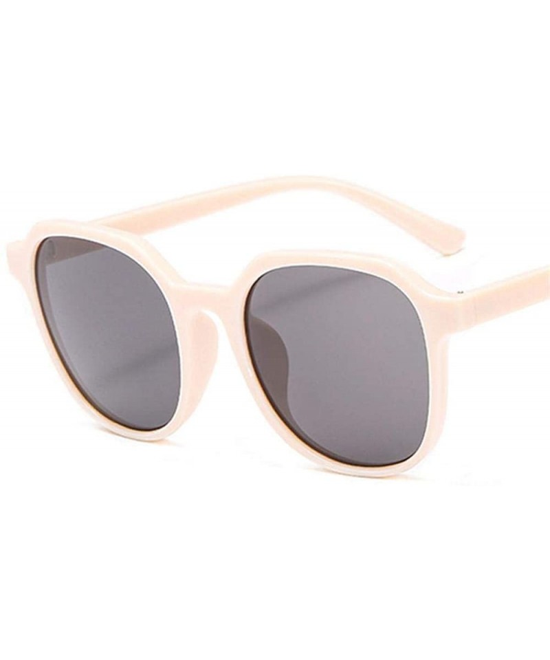 Oversized 2019 Fashion Tea Women Sunglasses Brand Designer Street Beat BlackGray - Yellowgray - CD18XQYQZDM $11.27