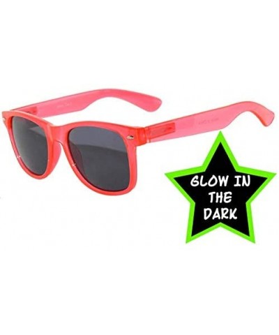 Wayfarer Women Vintage Sunglasses Pink Frame Smoke Lens Fashion - CW11RB1ULI9 $10.44