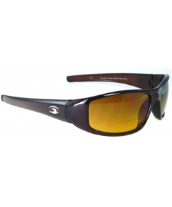 Aviator Hammer Polarized Bifocal Sunglasses - Sunglasses and Sun Readers in One - Non-polarized Brown Gold - CP18UZUR25U $80.03