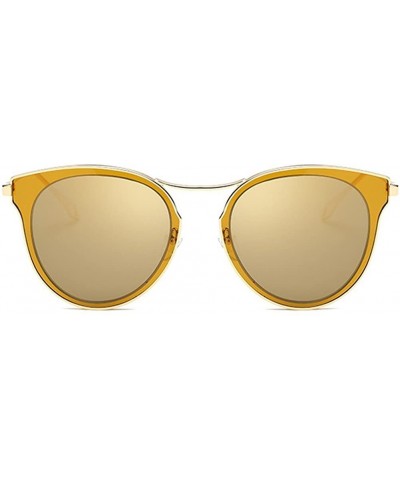 Oversized Fashion Polarized Sunglasses UV Mirrored Lens Oversize Metal Frame - C6 - CS18DK99E8W $11.18