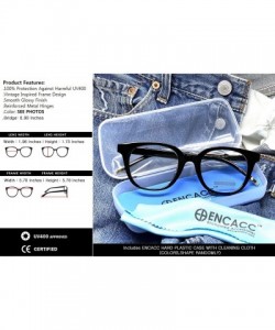Square Retro Nerd Geek Oversized Eye Glasses Horn Rim Framed Clear Lens Spectacles - Black 53878 - CJ18ZIN9G62 $12.30
