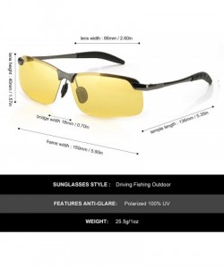 Goggle Night Vision Glasses for Driving with Polarized Anti Glare HD Clear Sight Lens Rainy&Foggy&Indoors Glasses Unisex - CD...