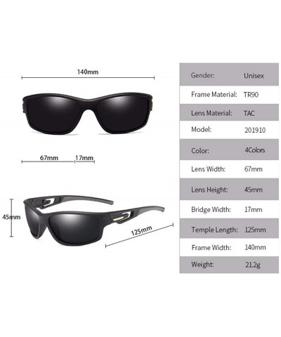 Sport Polarized night vision sunglasses Outdoor cycling glasses Sports driving Sunglasses - D - C518Q6ZOI6E $35.35