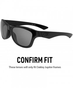 Sport Polarized Iridium Replacement Lenses Jupiter Sunglasses - Multiple Options - Silver Chrome Mirror - CS120X6U4MB $39.03