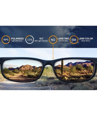 Sport Polarized Iridium Replacement Lenses Jupiter Sunglasses - Multiple Options - Silver Chrome Mirror - CS120X6U4MB $39.03