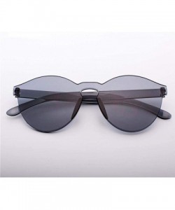 Rimless New Rimless Vintage Round Mirror Sunglasses Women Luxury Brand Original C3 - C3 - CY18YZTGK45 $9.55