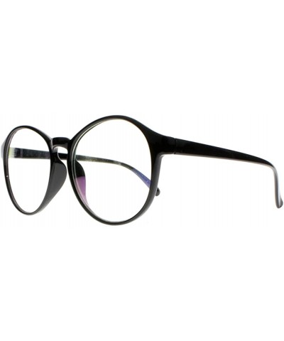 Oval Women Stylish Big Flower Oval Frame Reading Glasses Comfortable Rx Magnification - Black - CR1860Y5UD4 $21.53