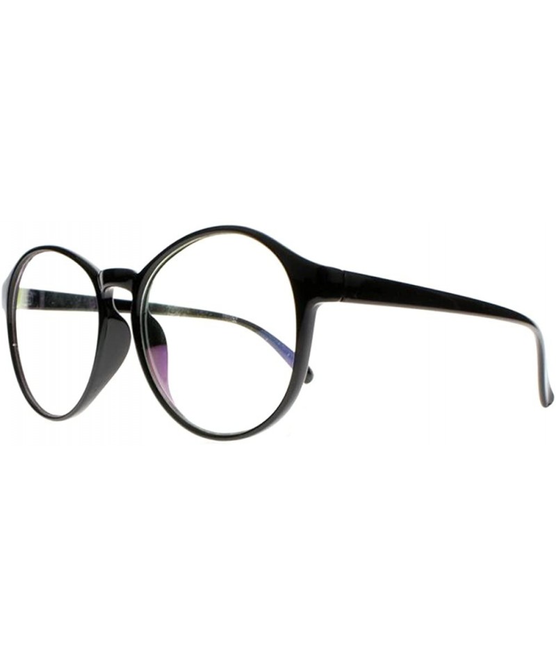 Oval Women Stylish Big Flower Oval Frame Reading Glasses Comfortable Rx Magnification - Black - CR1860Y5UD4 $19.50