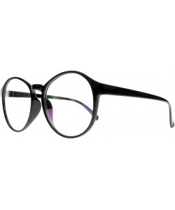 Oval Women Stylish Big Flower Oval Frame Reading Glasses Comfortable Rx Magnification - Black - CR1860Y5UD4 $19.50
