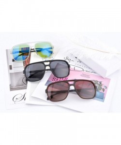 Rectangular Men Oversize Polarized Sunglasses UV400 Protection Sun Outdoor Eyeglasses - SH2002 - C2 - CB1938QGKC5 $18.37