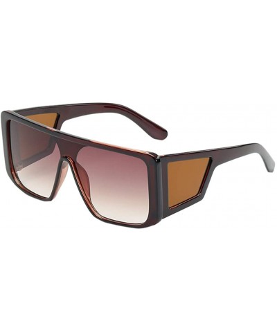 Square Fashion Mens Aviator Sunglasses Square Frame Sun Glasses Outdoor Eyewear Driving Cycling Uv Protection Eyeglasses - C0...