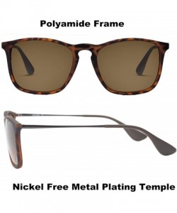 Goggle Sunglasses Scratch Resistant Lightweight Rectangular - Tortoise/ Brown - CB18DRQOQN9 $28.15