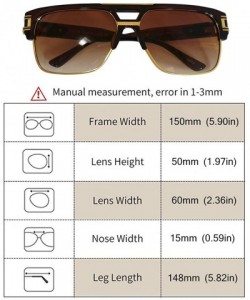 Rimless Square Designer Aviator Large Sunglasses - Brown - CH185U9YSDG $17.20