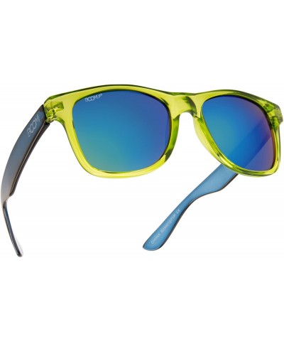 Wayfarer Reflection Polarized Sunglasses for Men and Women by Dimensional Optics - Alien - CO12OHXNN13 $17.90