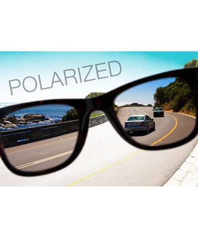 Wayfarer Reflection Polarized Sunglasses for Men and Women by Dimensional Optics - Alien - CO12OHXNN13 $17.90