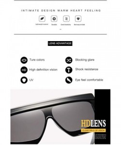 Shield Oversize Sunglasses Glasses Vintage Gradient - C1 - C7197ZE43X3 $11.29
