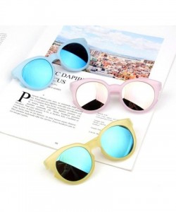 Wrap 2018 Fashion Brand Kids Sunglasses Black Retro Children's UV Protection Baby Sun Glasses Girls Boys - Black - C41985DR83...
