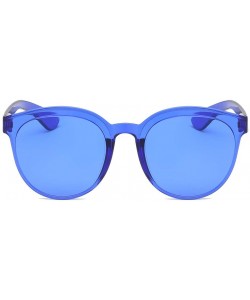 Rectangular Sunglasses Transparent Lightweight - P - C7194YEUNO8 $11.53