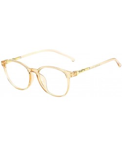 Oversized Retro Oversize Black Frame Clear Lens - Black - Size One Size (Yellow) - C0196INYCAE $8.03