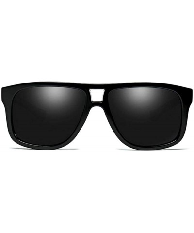 Aviator Fashion Square Sunglasses Men Driving Sun Glasses For Men Brand Sand Black - Blue - C218XQYC6HT $8.88
