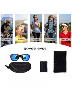 Rimless Polarized Sunglasses Protection Lightweight - 02-shiny Black Frame Blue Revo Lens - CE1967Z70O6 $18.06