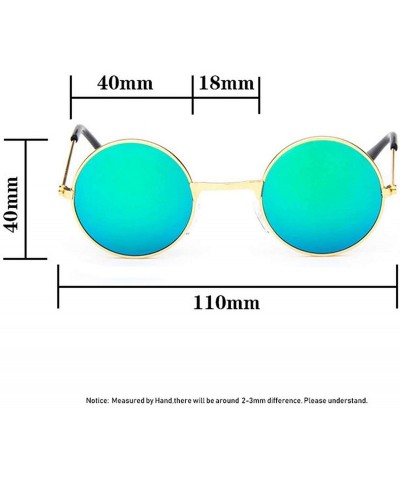 Oversized Cool Retro Black Blue Round Kids Sunglasses Little Girl/boy Baby Child Glasses Goggles Oculos UV400 Small Face - C2...