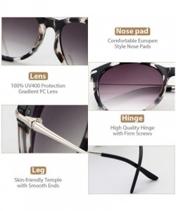 Round Women Retro Sunglasses - Vintage Round Sunglasses Classic Designer Style - UV400 Protection - CD18XHNHC2T $14.81