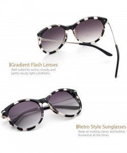 Round Women Retro Sunglasses - Vintage Round Sunglasses Classic Designer Style - UV400 Protection - CD18XHNHC2T $14.81