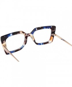 Oversized Anti-Blue Block Light Pearl Inlay Arm Cat Eye Reading Glasses - Anti Blue - Marble Pattern as Picture - CM18XMKXST8...