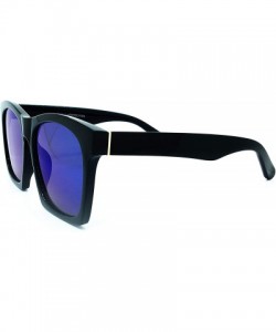 Rimless 7242 Premium Oversize XXL Women Men Mirror Havana Tilda Shadow Style Fashion Sunglasses - Blue - C318HHKOMW6 $16.56