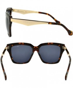 Oval Retro Inspired Handmade Acetate Square Sunglasses with Quality UV CR39 Lens Gift Pakcage Included - C518RIH69H6 $79.31
