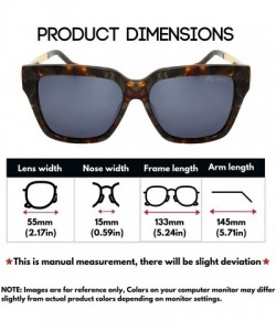 Oval Retro Inspired Handmade Acetate Square Sunglasses with Quality UV CR39 Lens Gift Pakcage Included - C518RIH69H6 $41.20