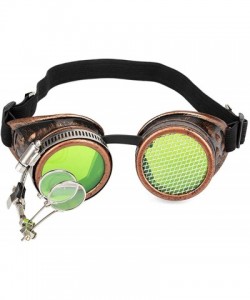 Sport Steampunk Kaleidoscope Goggles Rainbow Crystal - Red Copper(no Rivet ) - CR18UD25Y5Z $10.18