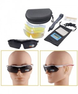 Sport Polarized Sports Sunglasses UV400 Riding goggles for Men Women Glasses - Gray/Black - CU18TA84E9S $9.63
