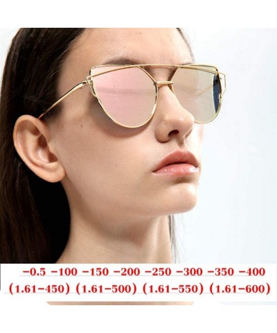 Goggle Polarized Myopia Sunglasses Men custom Short sighted Optics Driving goggles women fashion Cat sunglasses - CN18YCCSL5T...