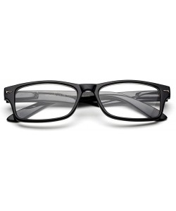 Square Newbee Fashion Fashion Reading Glasses - Black - CR127A74Z11 $10.75