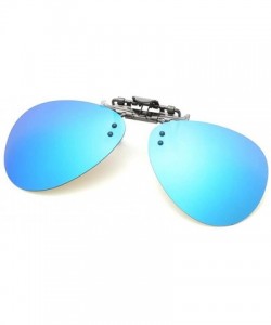Round Spectacle Frame Polarized Sunglasses Clips Driving Night Vision Glasses Clips Can Flip for Prescription Glasses - CZ18N...
