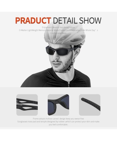 Polarized Sports Sunglasses for Men Women Cycling Running Driving Fishing  Golf Baseball Glasses EMS-TR90 Frame - CF18E6RAWXX