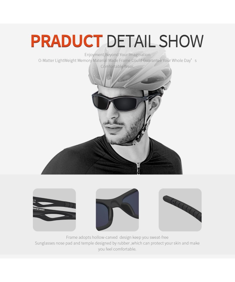 Polarised Sports Sunglasses for Mens Womens Design for Driving Fishing  Cycling