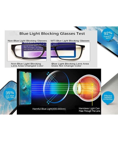 Rectangular 1 Flexlite Uv Protection- Anti Blue Rays Harmful Glare Computer Eyewear Glasses- BLUE BLOCKING - C618R7G7KD0 $17.21